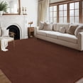 thumbnail image 1 of Garvee Ultra Soft Area Rug, 8'x10' Fluffy Area Rug Non Slip Rug for Living Room Bedroom Home Decor Carpet, Brown, 1 of 10
