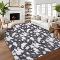 thumbnail image 1 of Garvee Ultra Soft Area Rugs, 6x9 Fluffy Fuzzy Shag Area Rug Modern Shaggy Carpets for Living Room Bedroom Home Decor, Dark Gray, 1 of 8
