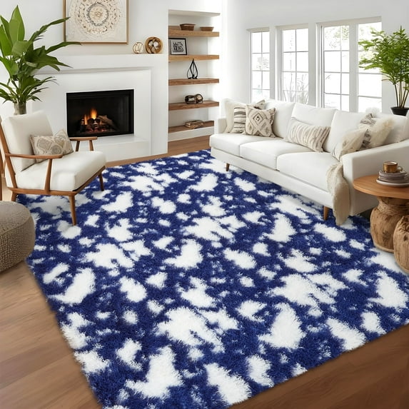 Garvee Ultra Soft Area Rugs, 9x12 Fluffy Fuzzy Shag Area Rug Modern Shaggy Carpets for Living Room Bedroom Home Decor, Dark Gray