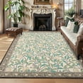 thumbnail image 1 of Garvee Washable Area Rug 8x10 Botanical Print Rugs Living Room Rugs, Farmhouse Non-Slip Indoor Rug Soft Stain Resistant Carpet for Bedroom, Home Office, Beige, 1 of 8