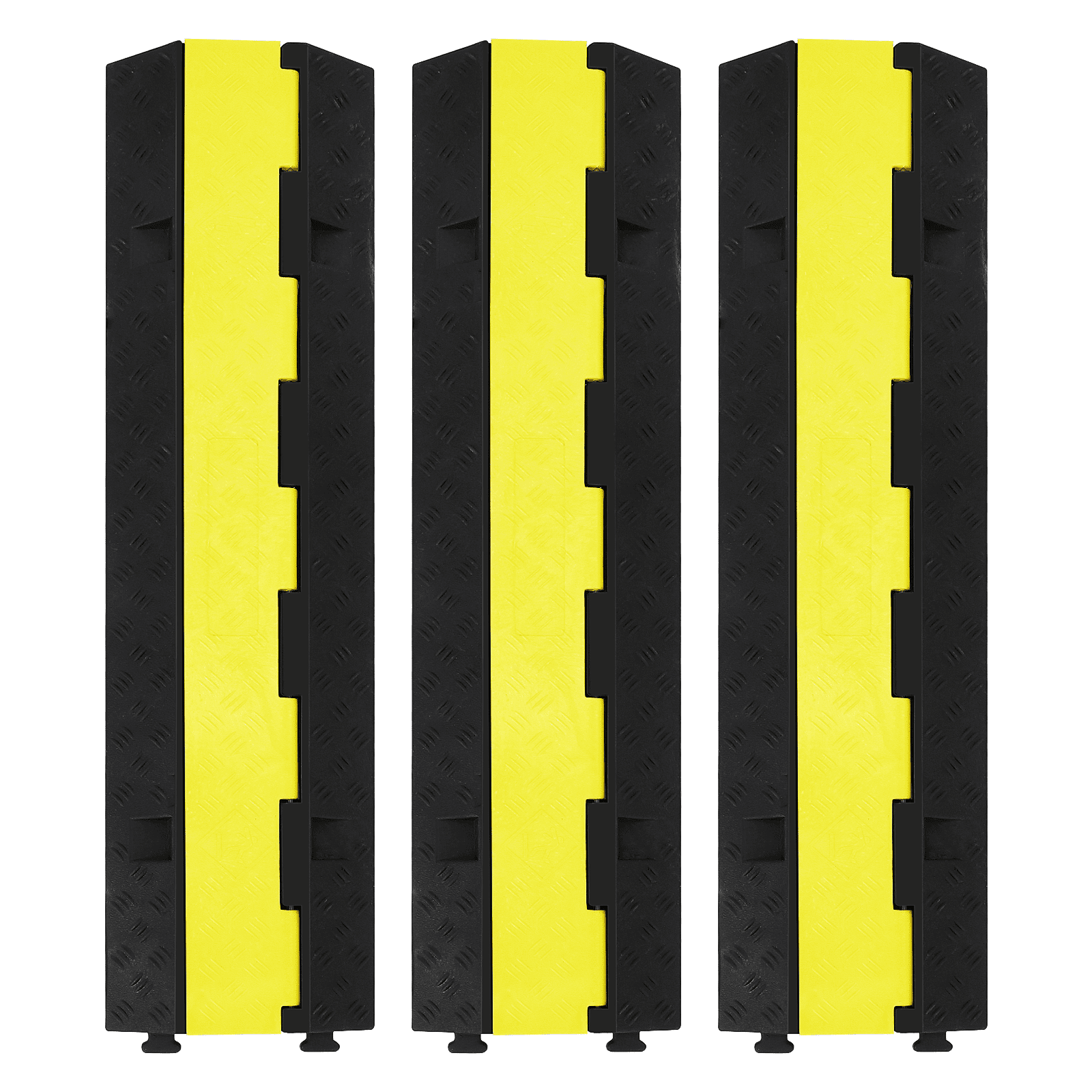 GarveeTech 3 Pack of Heavy Duty Rubber Cable Protectors with 2 Channel ...