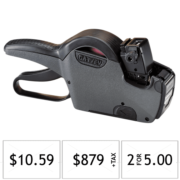 Garvey 1 Line Price Labeler (18-6) Compatible With 18 x 12 mm Labels (G1812-06001)