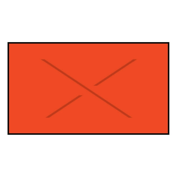 Garvey Blank Label Fluorescent Red 19 mm x 37 mm 4000 Labels/Sleeve (GX3719) 3719-10740