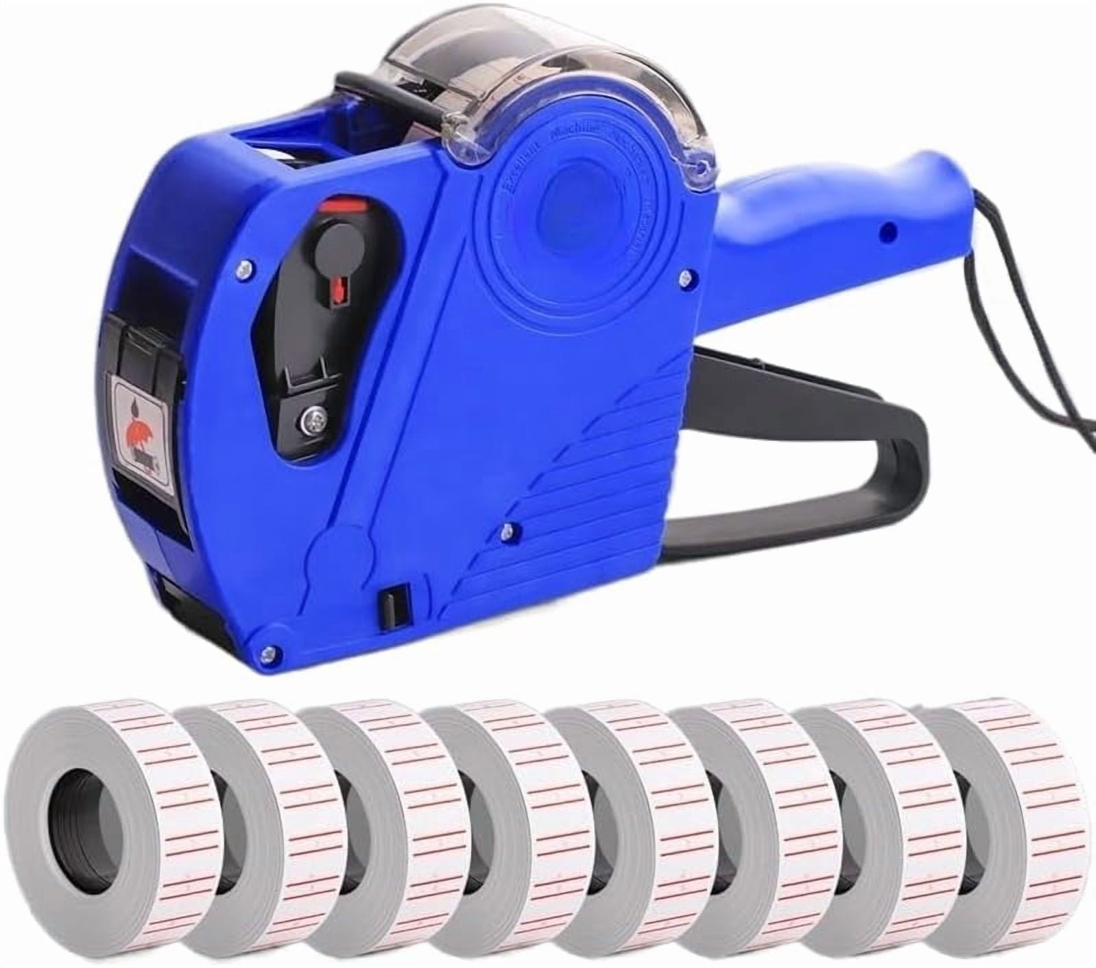 Number Labelling Gun Garvey Labeling Gun Kit, 8-Digit Heavy Duty Price Tag Gun with 11 Rolls ...