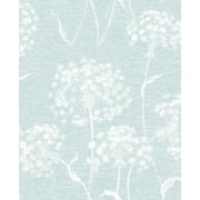 Garvey Light Blue Dandelion Wallpaper