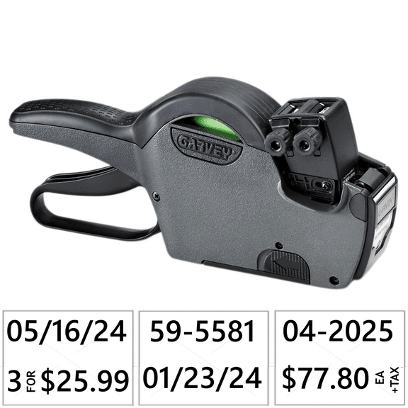 Garvey 2 Line Price Labeler (22-88) Compatible With 22 x 16 mm Labels (G2216-88002)
