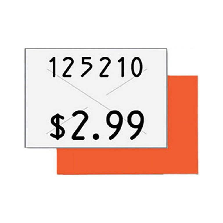 Two-Line Pricemarker Labels, Red, 1,000 Labels/Roll, 3 Rolls/Pack Two-Line Pricemarker Labels, Red, 1,000 Labels/Roll, 3 Rolls/Pack