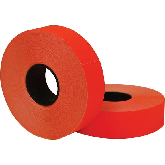 Garvey Two-Line Pricemarker Labels Red 1,750 Labels/Roll 2 Rolls/Pack 098615