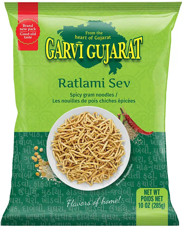 Garvi Gujarat Ratlami Sev 10 oz bag - Walmart.com