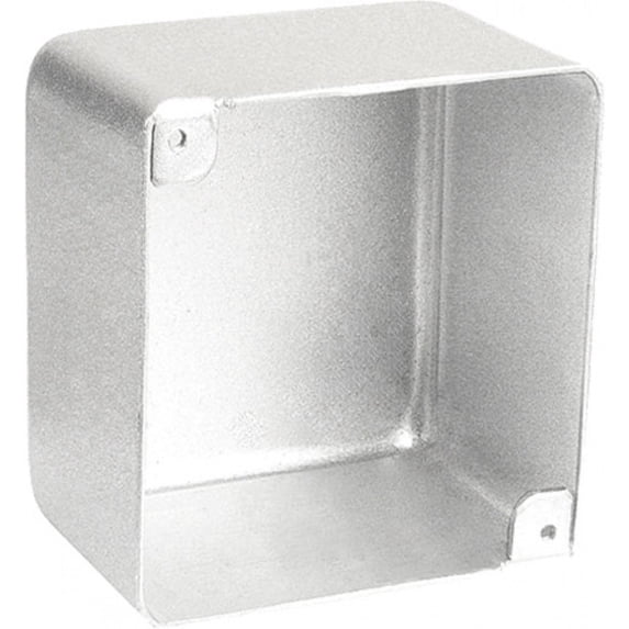 Garvin 4 Square Blank Junction Box - 2-1/8 Inch Deep - No Knockouts (52171-BLNK) - 2 Pack