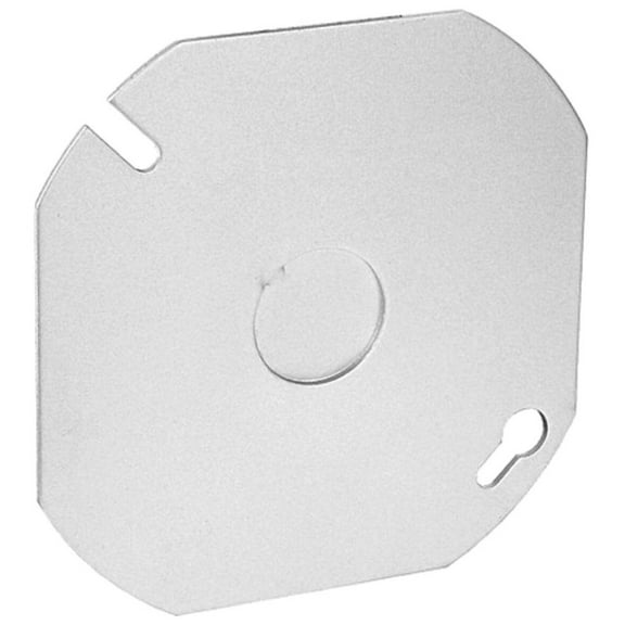 Garvin Industries 54C6, 4"", 1/2"" Knockout, Flat, Octagon, Outlet Box Cover, 1pc