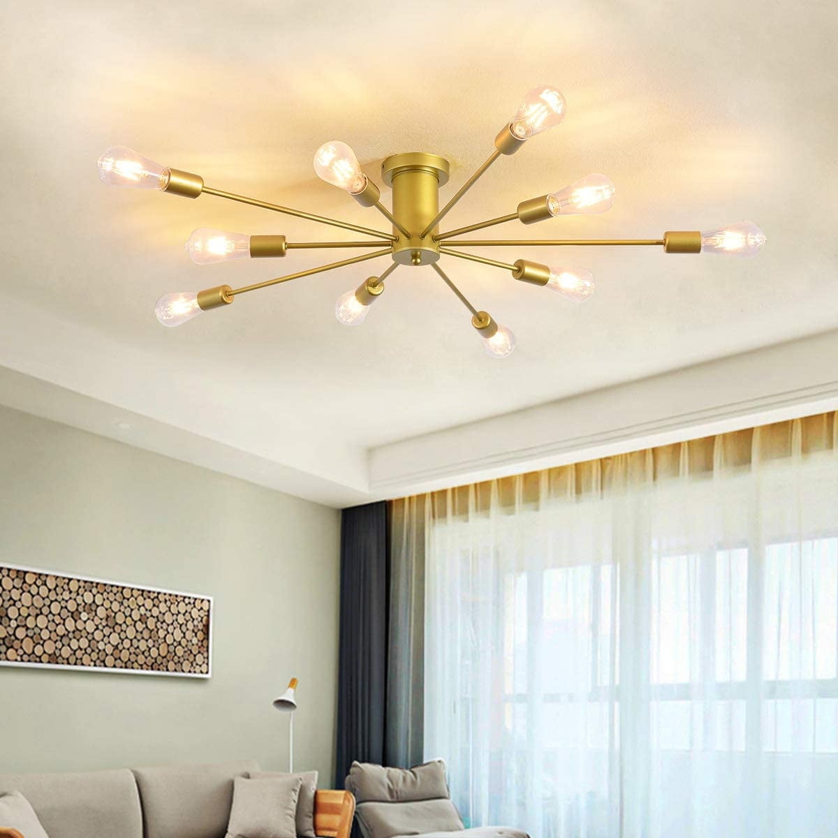 Ceiling Chandelier Mid Century Modern Foyer Light Garwarm 10 Lights Modern  Sputnik Ceiling Chandelier Philippines Ubuy, image size:1200x1200