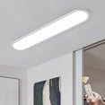 thumbnail image 1 of Garwarn 39.4 Inch Dimmable Metal LED Ceiling Light,Slim, Edge Lit - 48W Full Spectrum Linear Ceiling Lamps,3000-6500K Modern Ultra Thin Low Profile Light Fixture for Kitchen, Home & Office Hallway, 1 of 21