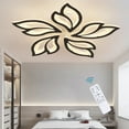 thumbnail image 1 of Garwarm LED Ceiling Light Fixture, 60W Modern Leaves Ceiling Lamp Dimmable Black Flush Mount Ceiling Chandelier for Living Room Study Room Dining Room Bedroom, 1 of 18