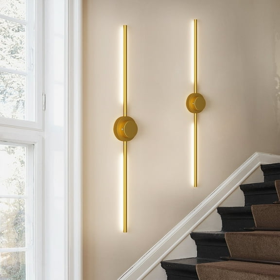 Garwarm Battery Operated Wall Sconces Set of 2, 360°Rotation Wireless Rechargeable Wall Lights Dimmable Touchable Detachable Wall Lamp with Remote Control, 3000K-6000K Infinite Dimming Wall Sconce