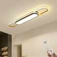 thumbnail image 1 of Garwarm Modern LED Flush Mount Ceiling Lights Dimmable LED Ceiling Lamp with Remote Control 3.6 ft Acrylic Linear Ceiling Lighting Fixtures for Living Kitchen Dining Room Bedroom (48W/3000-6500K), 1 of 17