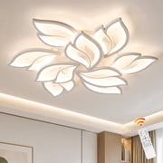 Garwarm 30 Modern LED Ceiling Light, 75W Dimmable Flush Mount Ceiling Light with Remote, 3000K-6500K Adjustable Acrylic Ceiling Lamp for Living Room, Dining Room, Bedroom