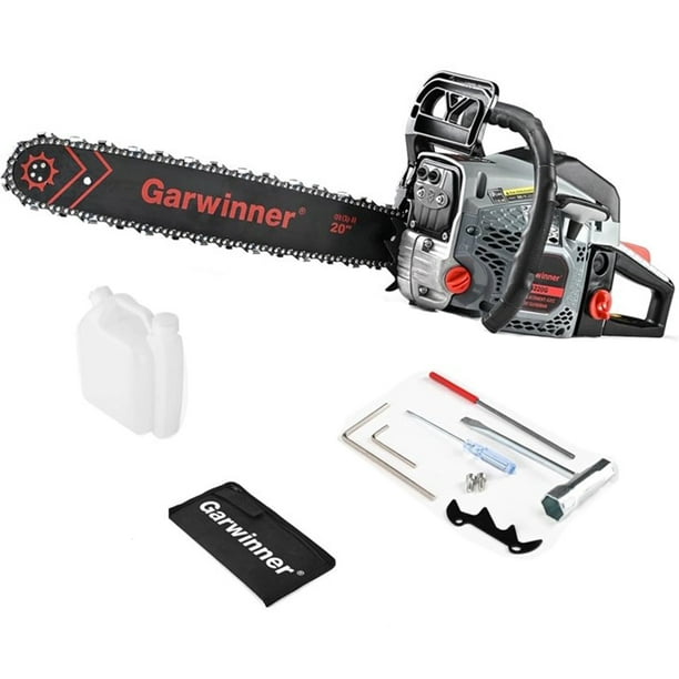 Garwinner 20 inch Gas Power Chainsaw 6220G, 62CC 2-Stroke