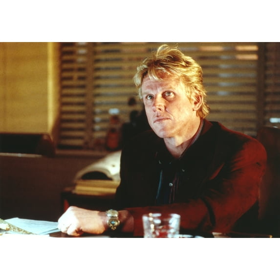 Gary Busey sitting in Red Long Sleeves Portrait Photo Print (8 x 10)