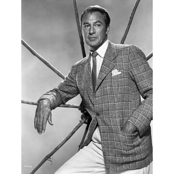 Gary Cooper Posed in Suit with Hand on Pocket Photo Print (24 x 30)