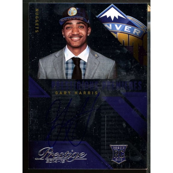 Gary Harris Rookie Card 2014-15 Prestige Prestigious Premieres Signatures #PPGH