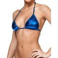 thumbnail image 1 of Gary Majdell Sport Women's New Liquid String Bra Swimsuit Top Liquid Blue Medium, 1 of 3