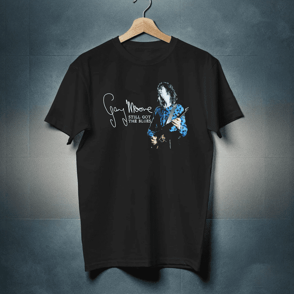 Gary Moore - Still Got The Blues Signature T shirt Uniex Black Size S-4XL GO802