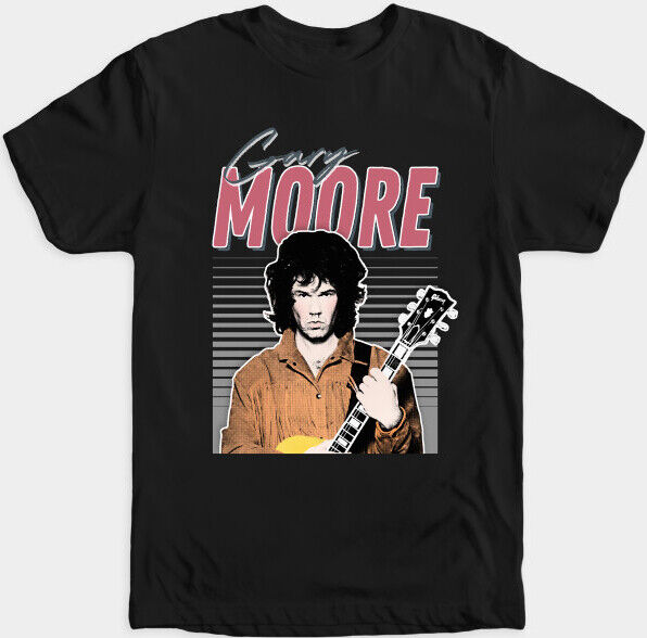 Gary Moore TShirt Thin Lizzy Phil Lynott Brian Downey Black Rose A