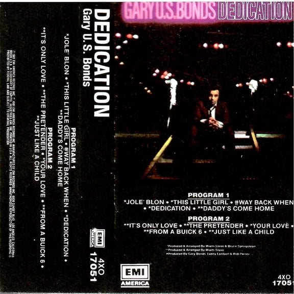 Gary U.S. Bonds  Dedication (Cassette)
