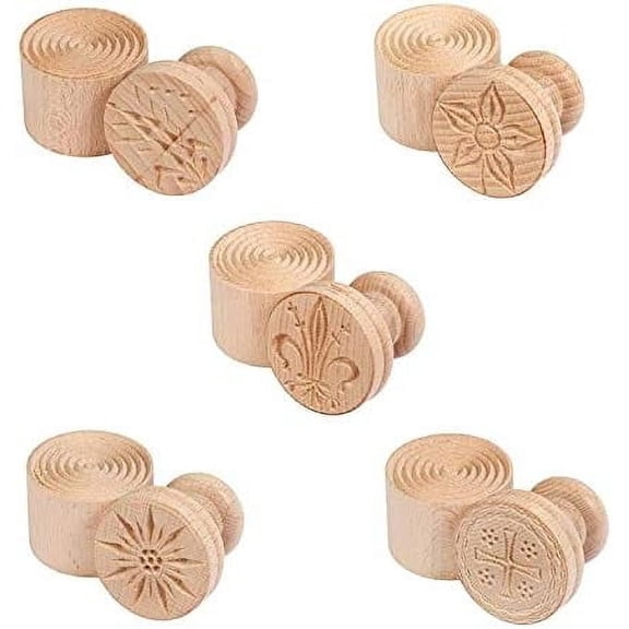 Gary Valenti 7-Inch Corzetti Stamp Antique Coin Style Pasta Press for Homemade Artisan Pasta