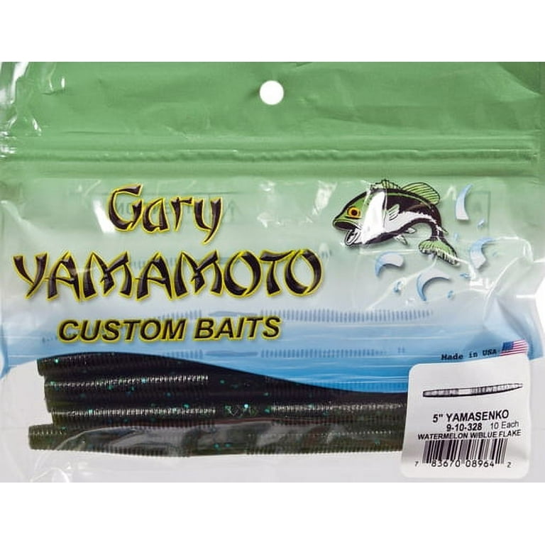 Gary Yamamoto Senko 5 Watermelon/Gold - 10 Per Bag