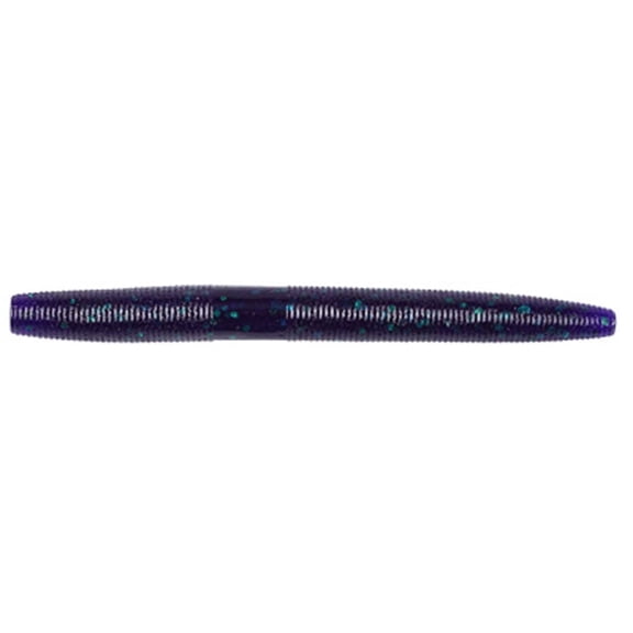 Gary Yamamoto Custom Baits 5" Senko Worm, Plum with Small Emerald Flakes