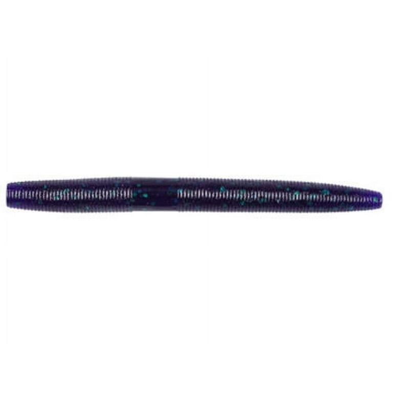 Gary Yamamoto Custom Baits 5 Senko Worm, Purple Emerald Flake