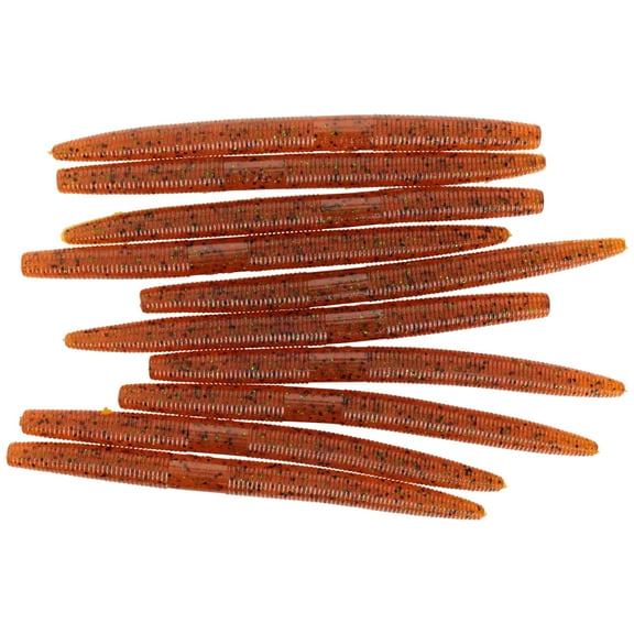 Gary Yamamoto Custom Baits Pumpkin With Black & Green 5 in. 10 count