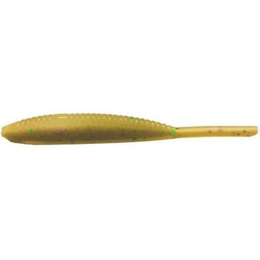 Gary Yamamoto YAM-68L-10-9006 Shad Shape Worm Pro Blue 4in Lures (10 ...
