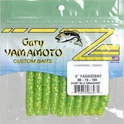 Gary Yamamoto Yamasenko Bait 3" 10 Pack Chartreuse Green 9B-10-169