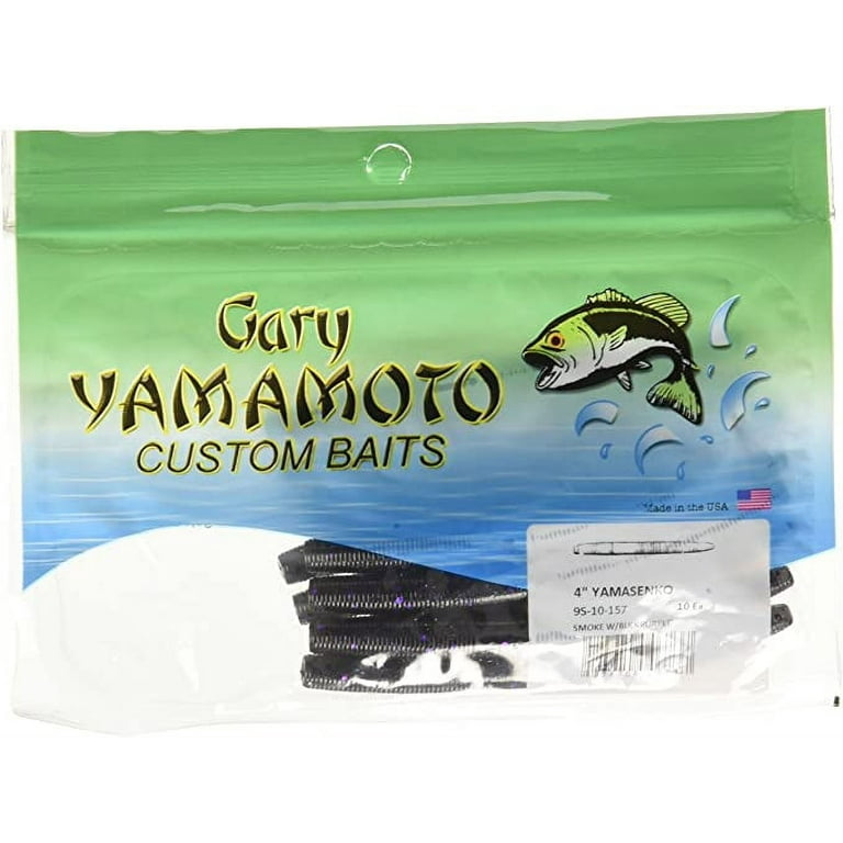 Gary Yamamoto 3 Senko - Smoke Black Purple Flake