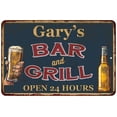 thumbnail image 1 of Gary's Green Bar and Grill Metal Sign 8x12 Decor 208120044071, 1 of 1