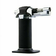 Gas Adjustable Flame Butane Micro Torch Refillable Gas Cigar Lighter Ignition Flashligh Blowtorch for Outdoor Soldering Barbecue