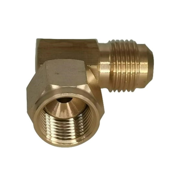 Gas Appliance Brass Adapter 5/8 Inch Seals Designs 90 Degree Elbow for Gas