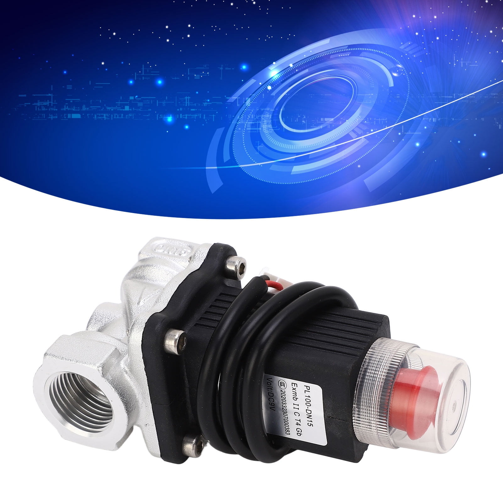 Gas Automatic Cut Off Valve, Gas Solenoid Valve Ensure Manual Opening
