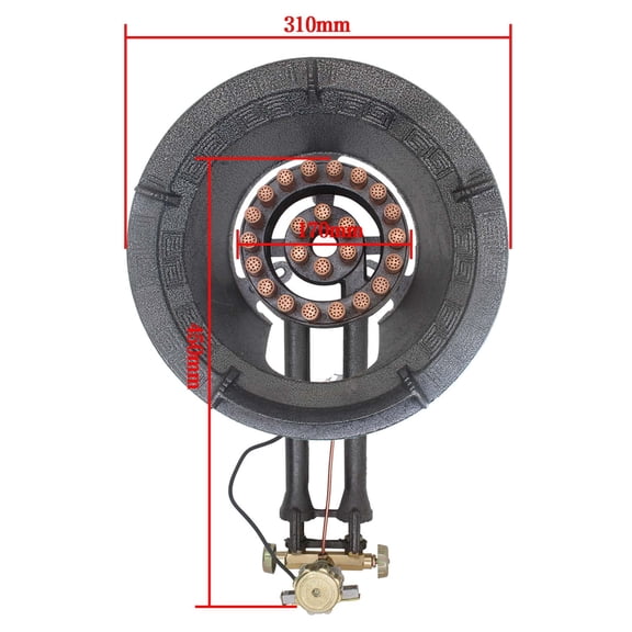 Gas Boiling Ring Cast Iron Burner Large LPG Stove Outdoor Cooker Iron Frame Portable Fire Control Stove