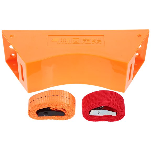 NIAIZEK Orange Plastic Nylon Cylinder Wall Mount Bracket for Home Use, and Easy to Install, 1 Set