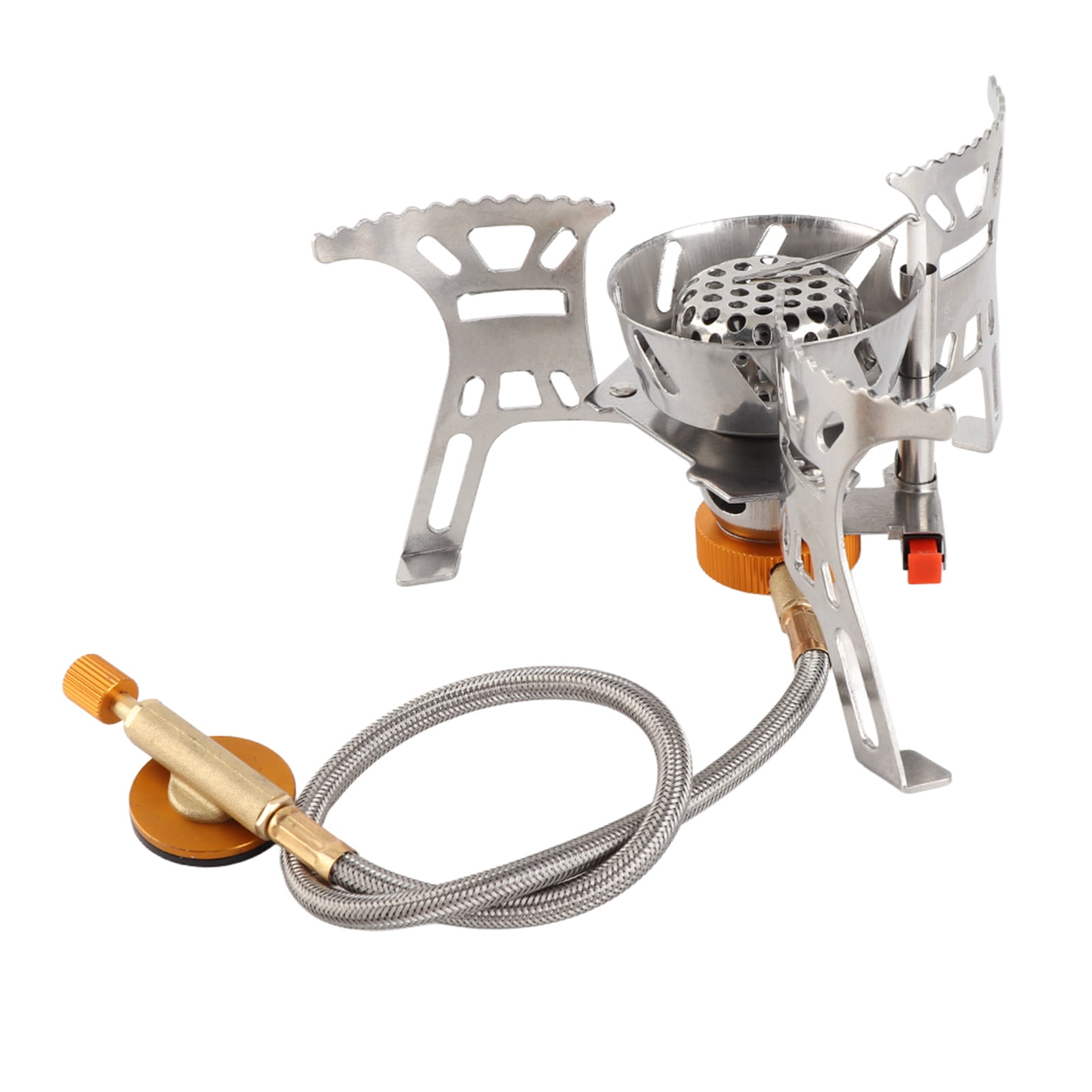 Gas Camping Gas Stove With Gas Adapter Set Improves Burning Efficiency High Safety For Outdoor Hiking Picnic