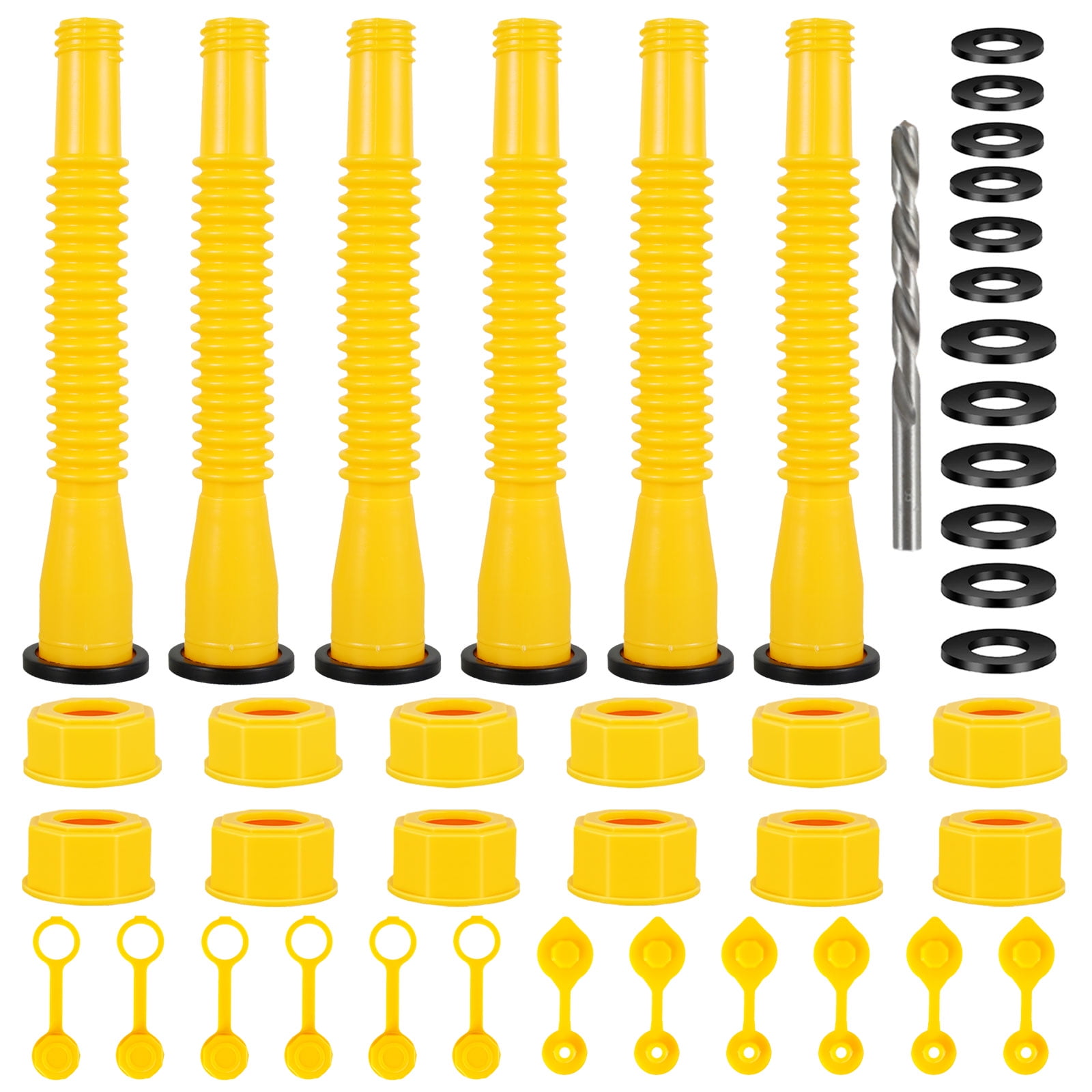 Gas Can Spout Replacement (6 KitYellow), Gas Can Nozzle Suitable for