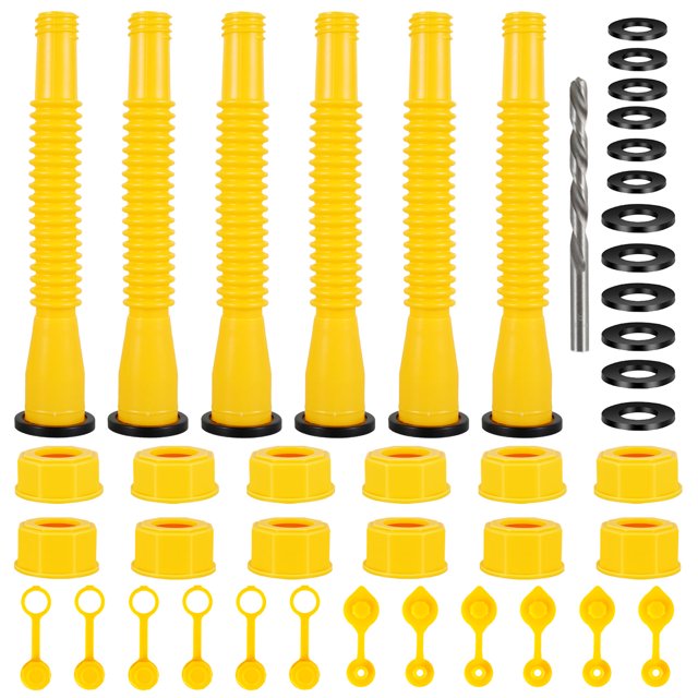 Gas Can Spout Replacement (6 KitYellow), Gas Can Nozzle Suitable for