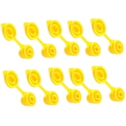 Gas Can Vent Caps 10 Pack, Yellow Replacement Vent for Plastic Fuel Cans