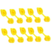 Gas Can Vent Caps 10 Pack, Yellow Replacement Vent for Plastic Fuel Cans
