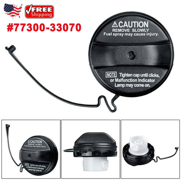 Gas Cap Fuel Tank Filler Cap Fuel Cap 77300-33070 7730033070 Replacement for Toy0ta -4Runner, Avalon, Camry, Corolla, Highlander, Matrix, Sequoia, Sienna, Tacoma, Tundra, GX470, ES330, ES300