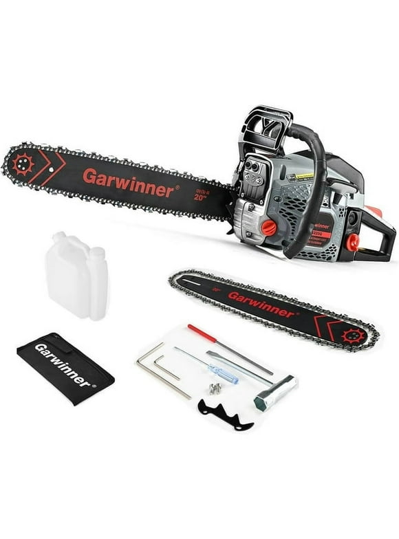 Gas Chainsaw 20 inch 6220G 62CC 2-Stroke Cordless Chainsaw for Farm/Garden/Ranch